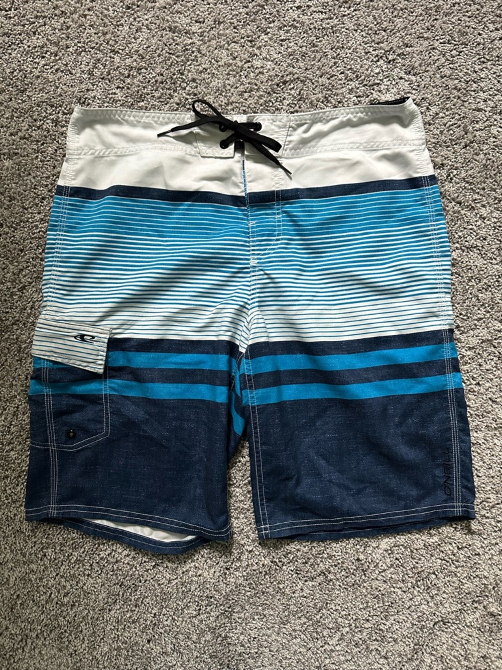 O’Neill Blue Striped Boardshorts